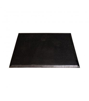 Bargain Sanitizing Floor Mat - 24" x 16" x .5" - Natural Rubber