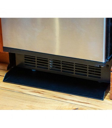 Ice Machine Leak Pan - 21" D x 15" W x 1" H - Flat Black