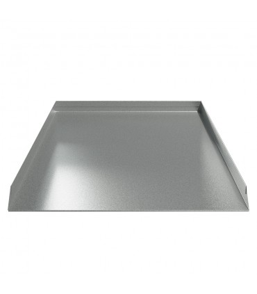 Dishwasher Leak Pan - 21" D x 25" W x 1" H - Galvanized Steel