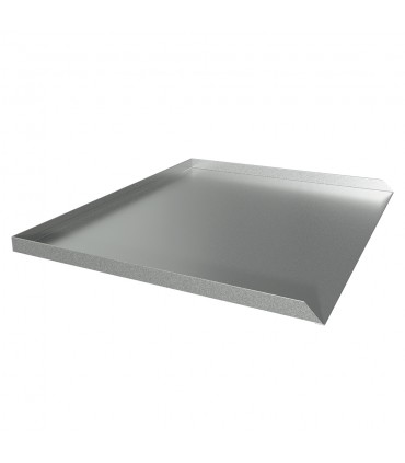 Dishwasher Leak Pan - 20.5" D x 24" W x 1" H - Galvanized Steel