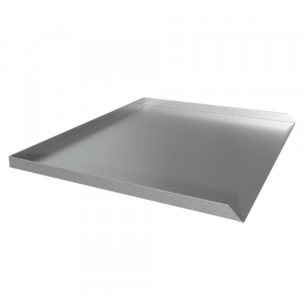 Dishwasher Leak Pan - 20.5" D x 24" W x 1" H - Galvanized Steel