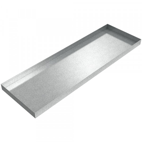 AC Drip Pan - 44" x 14" x 2" - Galvanized Steel