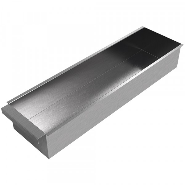 Grill Drip Pan - 24" x 6.5" x 4" - Stainless Steel