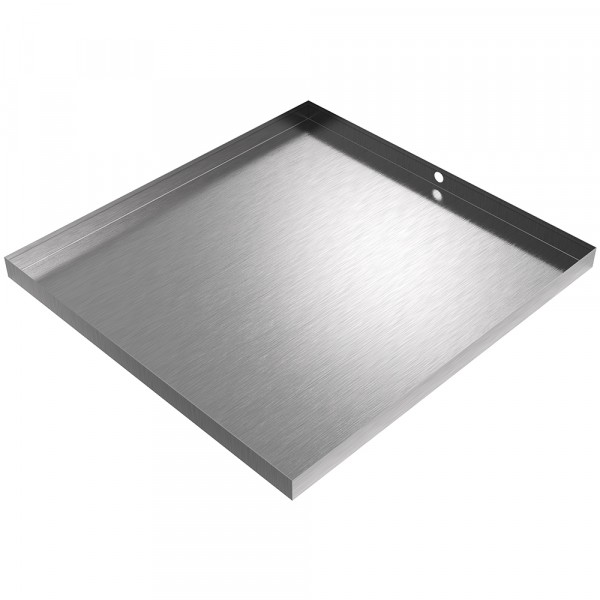 Drain Pan - 33.75" x 32" x 2" - Stainless Steel