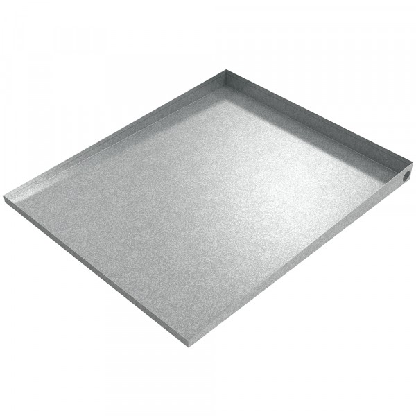 Washer Pedestal Tray - 36" x 30" - Galvanized Steel