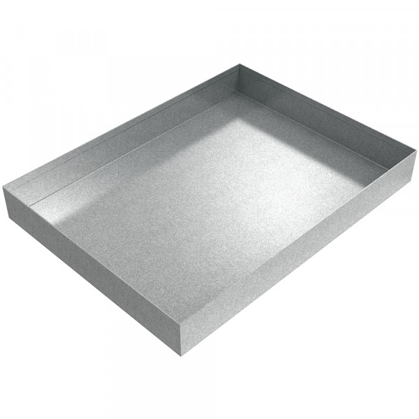 Water Heater Drip Pan - 32.75" x 24.5" x 4" - Galvanized Steel