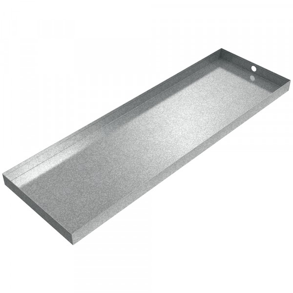 HVAC Drain Pan - 44" x 14" x 2" - Galvanized Steel