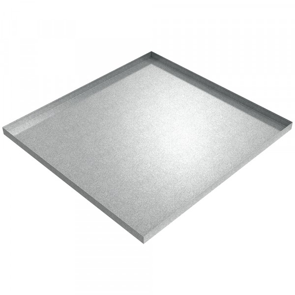 Automotive Oil Drip Pan - 46.5" x 44" x 2" - Galvanized Steel