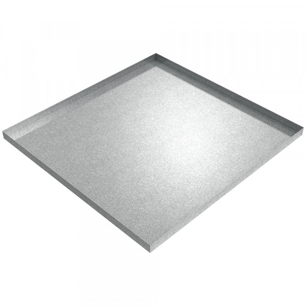 Automotive Oil Drip Pan - 45.75" x 44" x 2" - Galvanized Steel