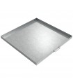 Handled Fleet Vehicle Oil Drip Pan - 36 x 36 x 2 - Galvanized Steel