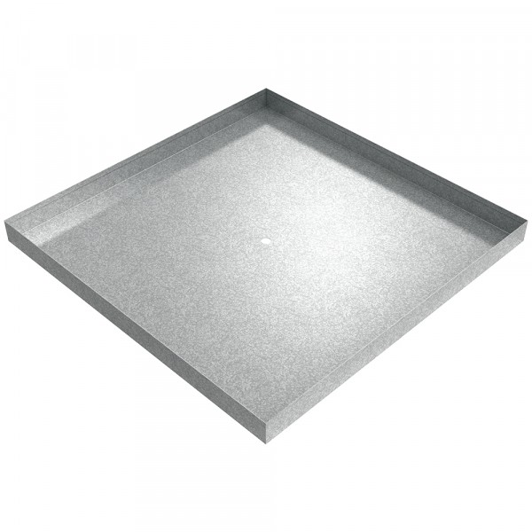 Drain Pan - 28" x 28" x 2" - Galvanized Steel