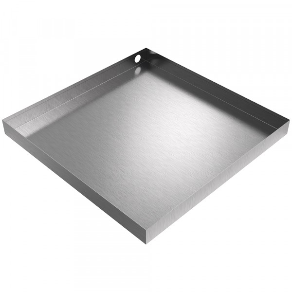 Drain Pan - 28" x 28" x 2.5" - Stainless Steel