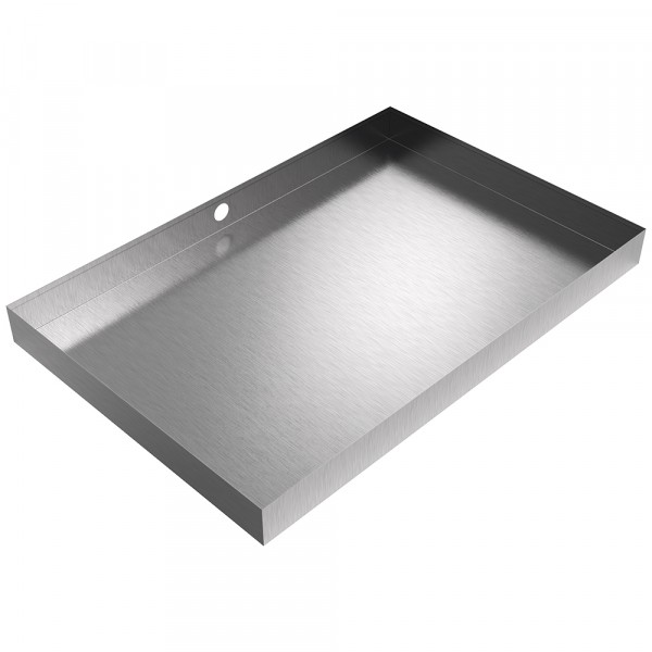 Drain Pan - 36" x 24" x 3" - Stainless Steel