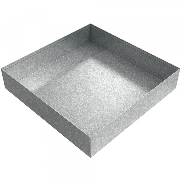 Drip Pan - 12" x 12" x 2.5" - Galvanized Steel