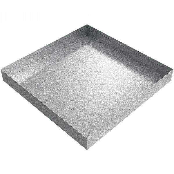 Drip Pan - 16" x 16" x 2" - Galvanized Steel