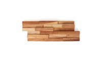 Native 3D Teak Wood Wall Panels - 12 Pack