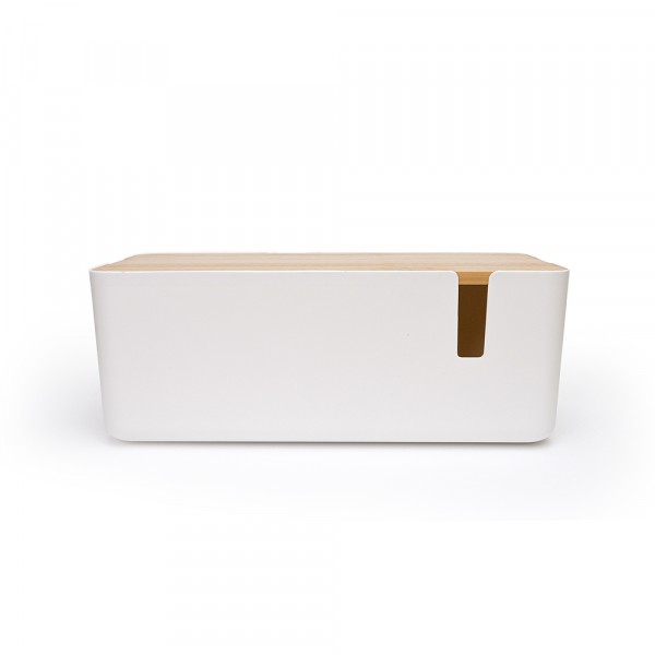 Cable Organizer Box 12 x 5 x 4.75 - White